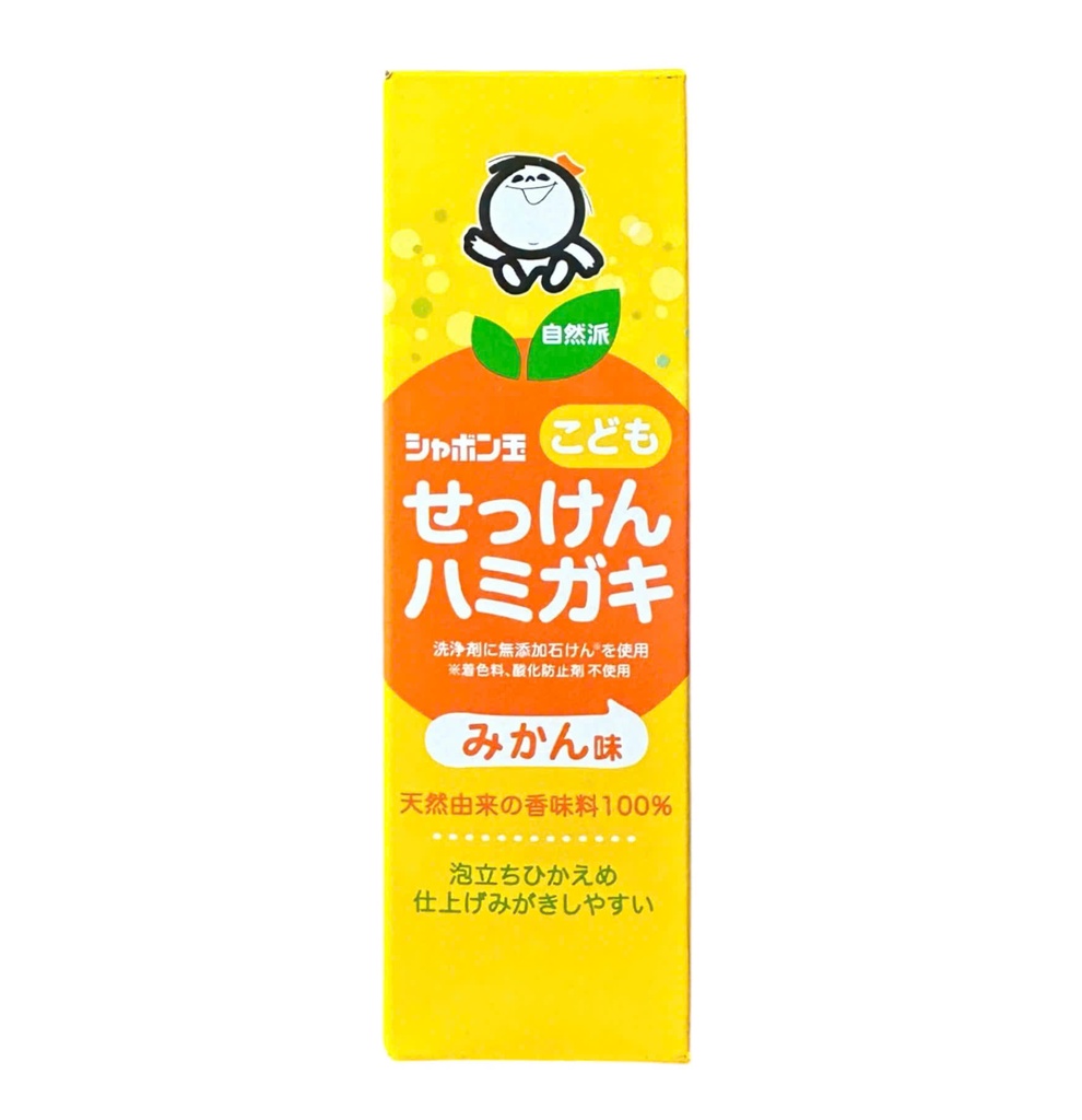 Kem Đánh Răng Cho Bé Từ 3 Tuổi Shabondama Hương Quýt 50g