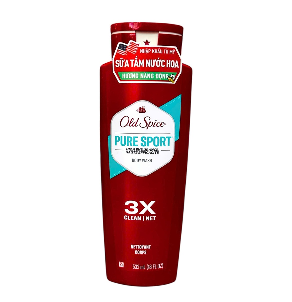 Gel Tắm Old Spice High Endurance Pure Sport 532ml