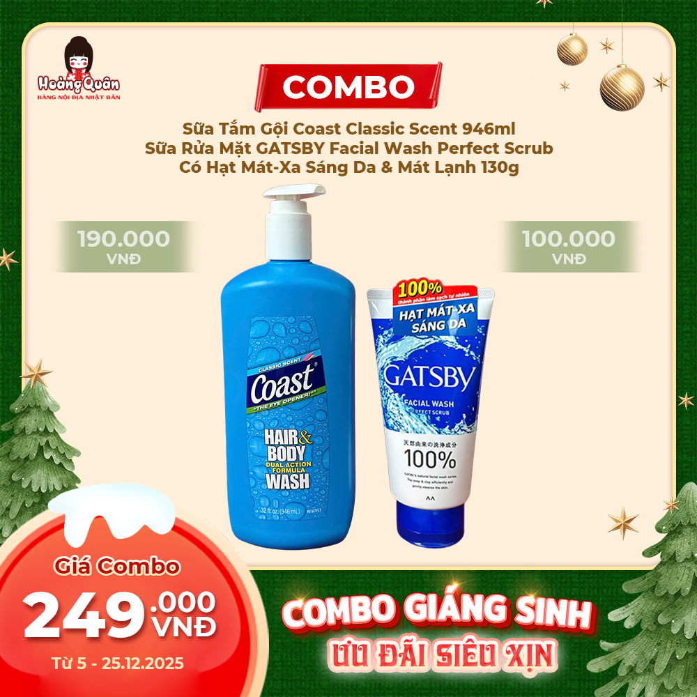 Combo 12 - SRM Gatsby + Sữa Tắm Coast