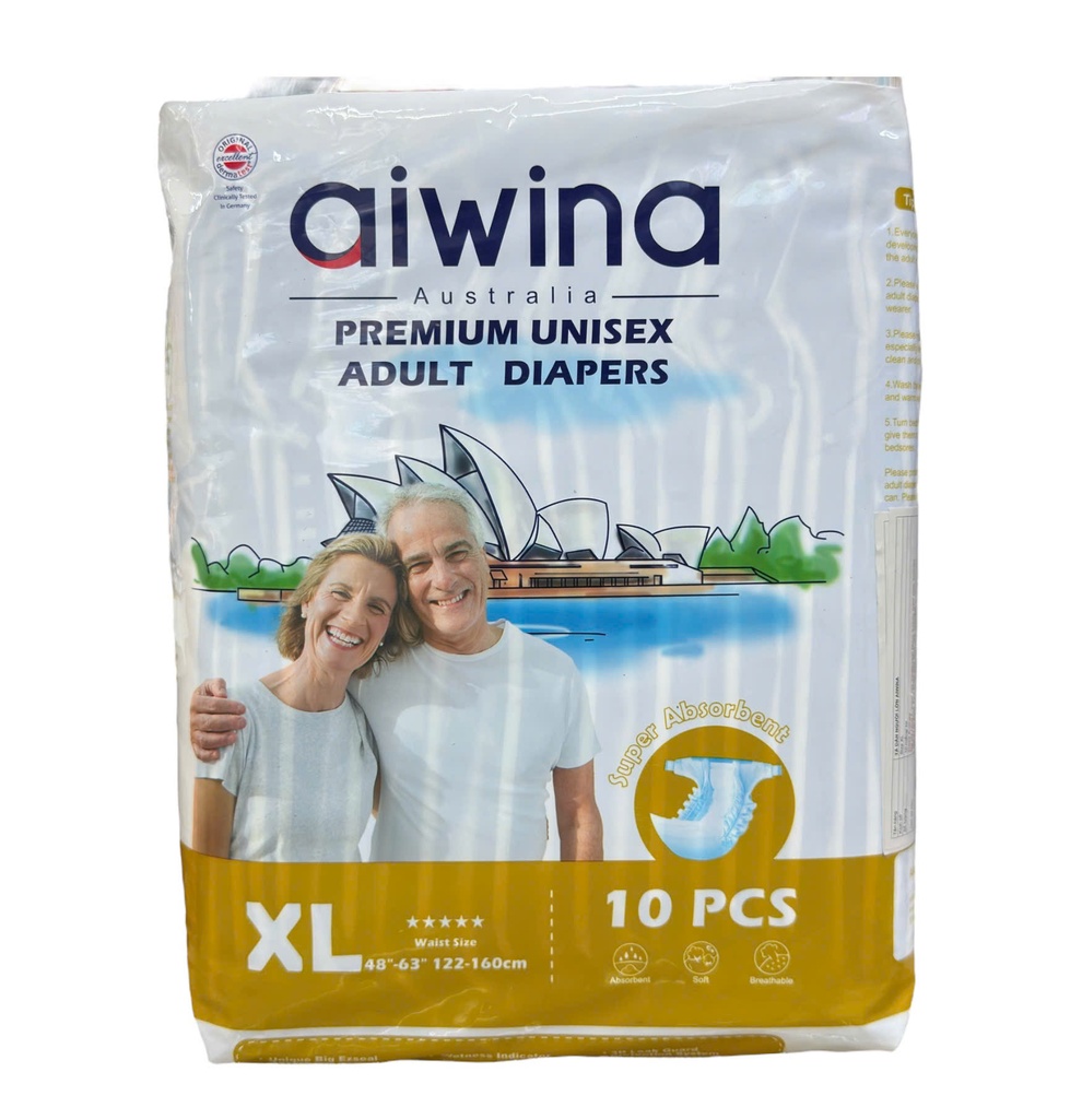 Tã Dán Người Lớn Cao Cấp Aiwina 10 Miếng Size XL