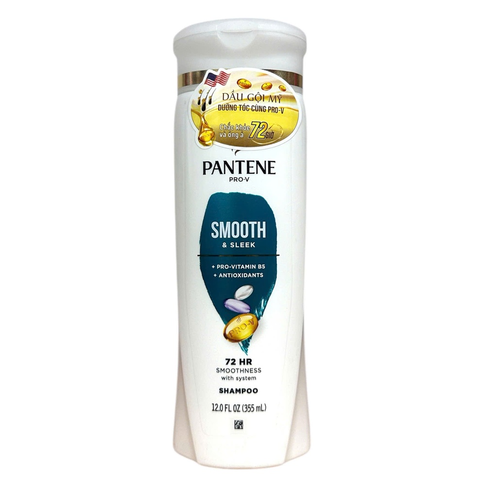 Dầu Gội Dưỡng Tóc Pantene Pro-V Smooth & Sleek 355ml - USA