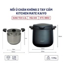 Nồi Ủ Chân Không Kaiyo 2 Tay Cầm Màu Ghi 4,5 Lít