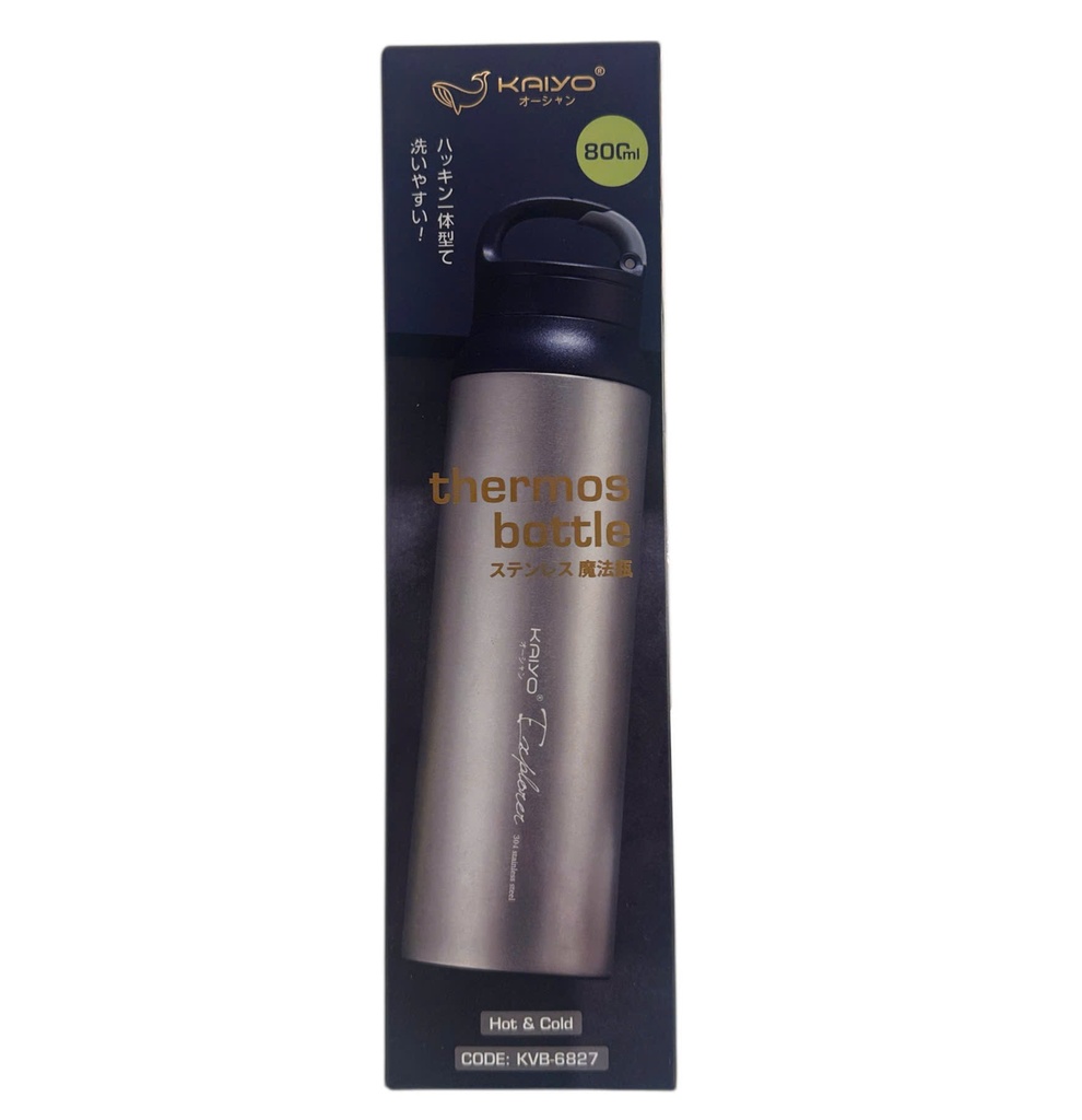 Bình Giữ Nhiệt Inox 304 Có Lưới Lọc Trà Kaiyo, Dung Tích 800Ml, Màu Silver
