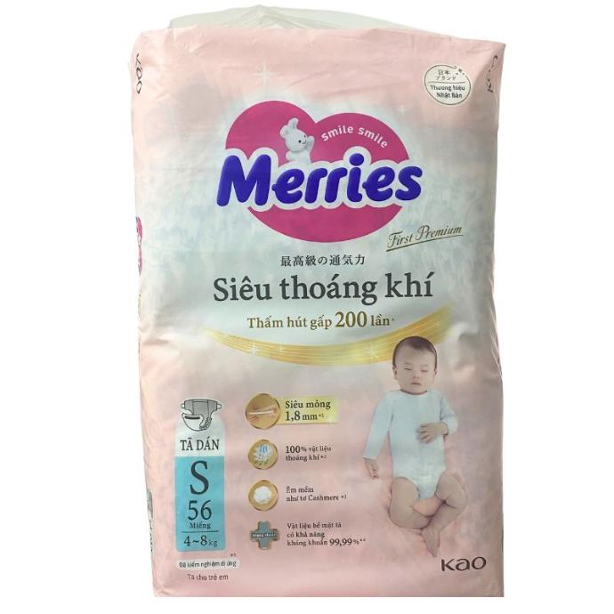Tã Dán Merries S56 (4-8kg) NEW