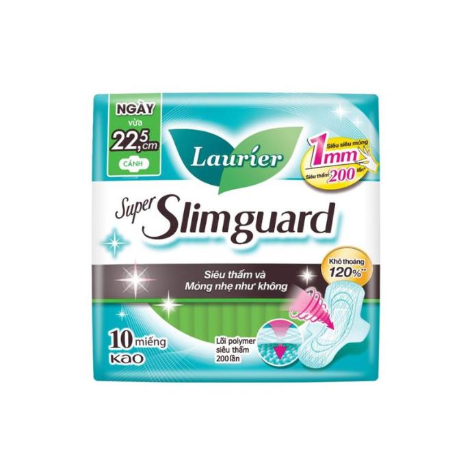 Băng Vệ Sinh Laurier Siêu Mỏng Bảo Vệ 1mm 22.5cm 10M