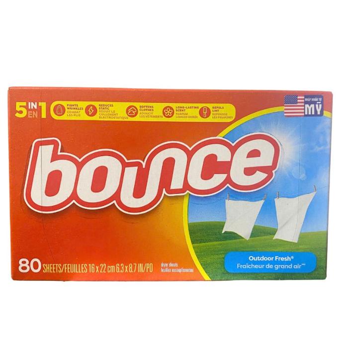 Giấy Thơm Quần Áo Bounce 80 Tờ