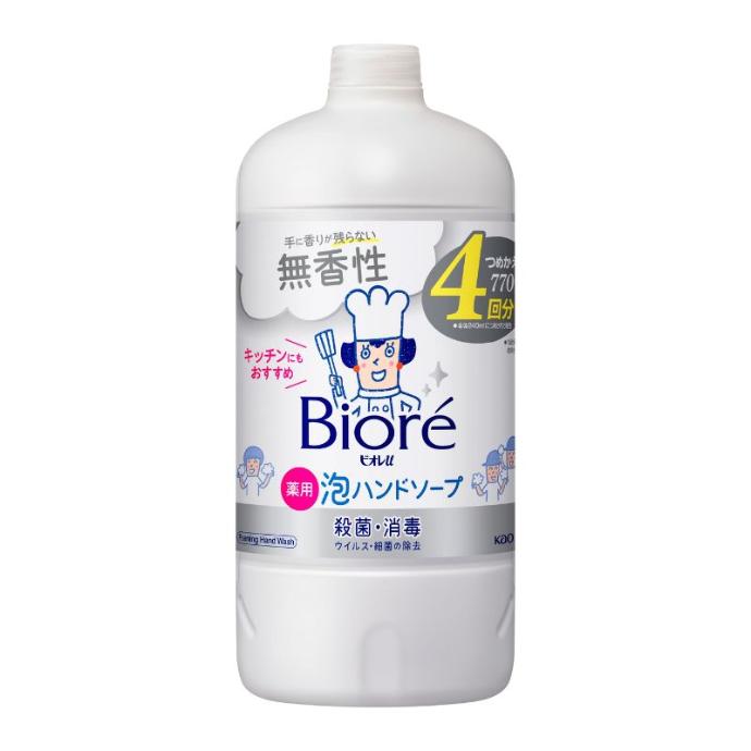 Nước Rửa Tay Bioré Không Hương 770ml Chai Refill 