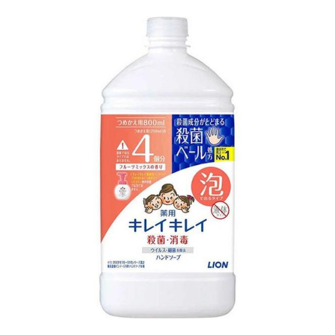 Nước Rửa Tay Lion Hương Trái Cây 800ml Chai Refill 