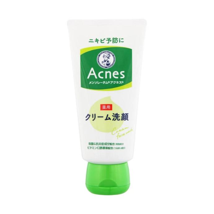 Sữa Rửa Mặt Trị Mụn Rohto Mentholatum Acnes 130g