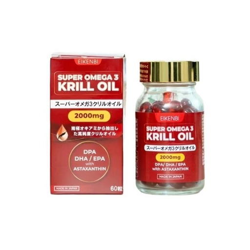 [KR021] Dầu Nhuyễn Thể Supper Omega 3 Krill Oil 60 viên
