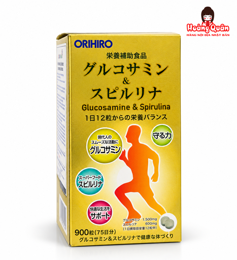 [XK549] TPBVSK Viên Uống Glucosamine Và Tảo Spirulina Orihiro 900 viên