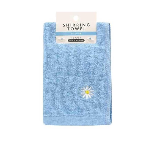 [KM526] Khăn Mặt Cotton Mềm Mịn Hoa Xanh (30X30Cm)