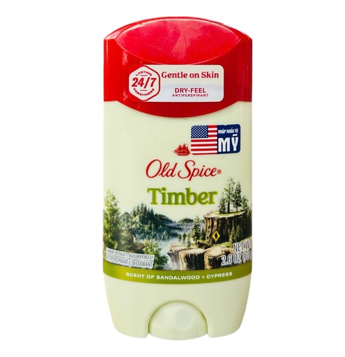 [OS898] Sáp Khử Mùi Old Spice Giảm Tiết Mồ Hôi Hương Timber 73g (Nắp Đỏ)