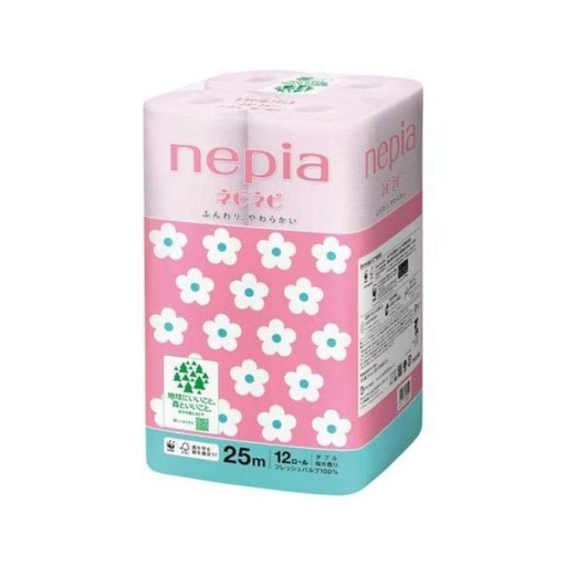 [KG683] Giấy Vệ Sinh Nepia 2 Lớp Hương Anh Đào (Lốc 12 Cuộn)