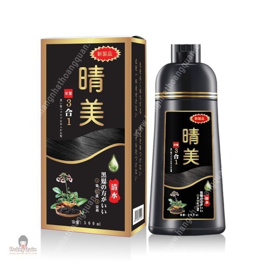 Dầu Gội Nhuộm Hữu Cơ Phủ Bạc KOMI 500ml