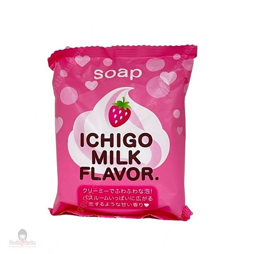 [XB589] Xà Phòng Tắm Chiết Xuất Từ Sữa & Dâu Tây 80g