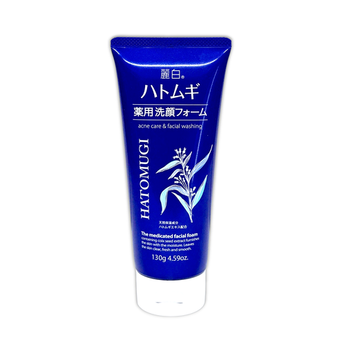 [SD302] Sữa Rửa Mặt Hatomugi Trị Mụn Dưỡng Ẩm 130gr ( Xanh)