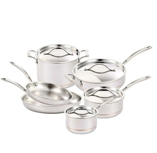 [KL861] Bộ Nồi Kirkland Màu Trắng 10 Món
