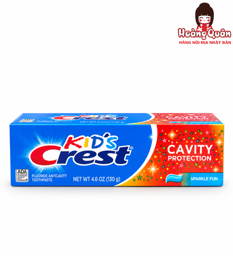 [RB823] Kem Đánh Răng Crest Kid's Ngừa Sâu Răng Cho Bé Từ 3 Tuổi 130g