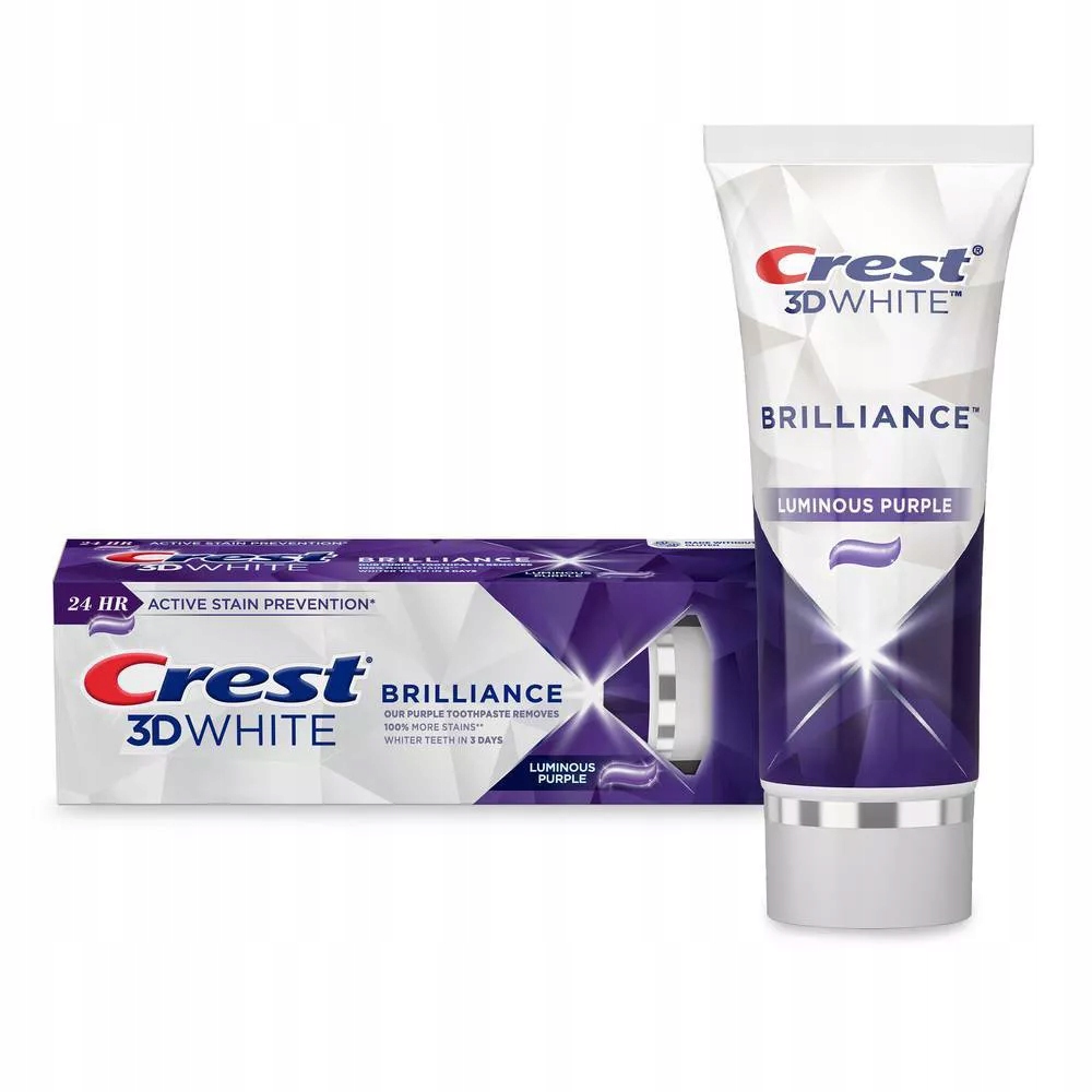 Kem Đánh Răng Crest 3D White Brilliance Luminous Purple 99g