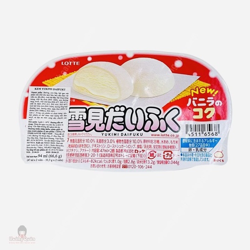 [DL568] Kem Lotte Mochi Yukimi Daifuku Vani 94ml (Vỉ 2 Viên T25)