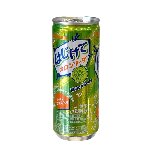 [SD691] Nước Soda Sangaria Hajitte Melon Dưa Lưới 250g