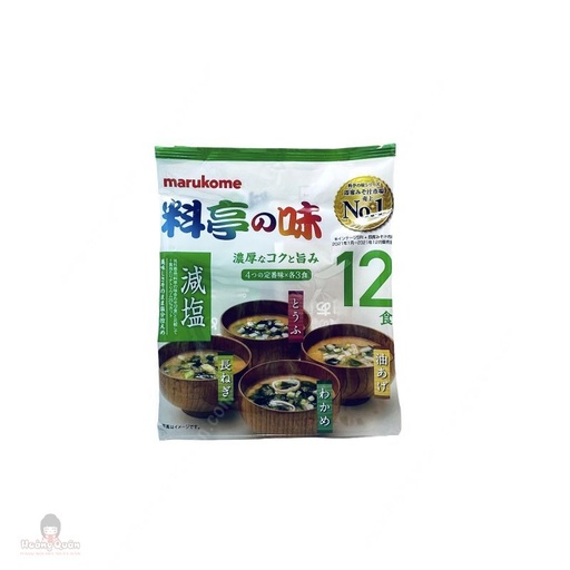 [TP288] Soup Miso Marukome 4 Vị Ăn Liền Ít Muối 12 Gói