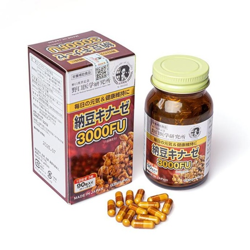 [TM664] TPBVSK Hỗ Trợ Ngăn Ngừa Đột Quỵ Natto Kinase 3000FU Noguchi 90 viên